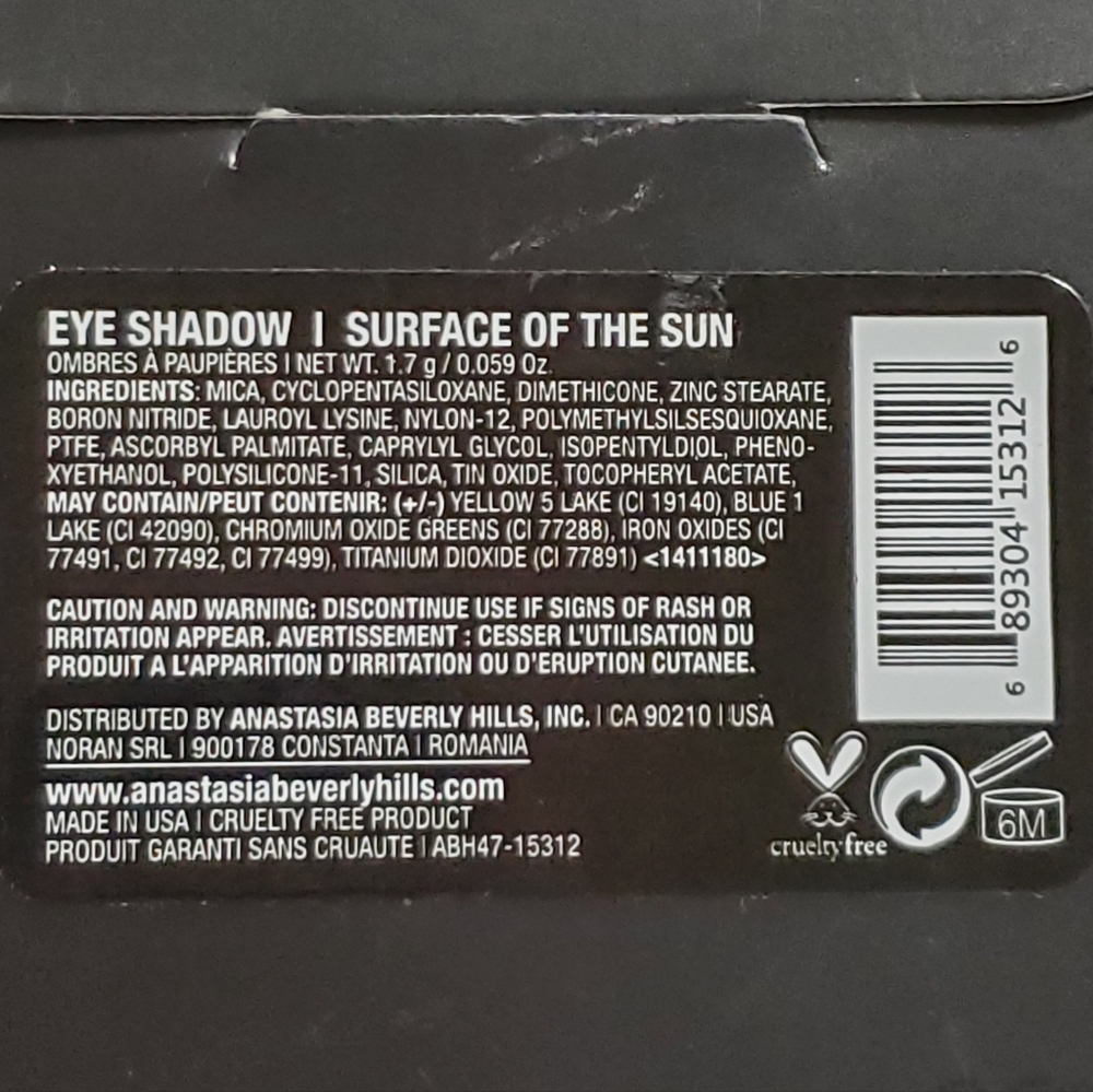 Anastasia Beverly Hills Matte Eyeshadow - Surface Of The Sun - Picture 2 of 4